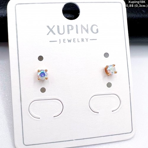 Сережки Xuping18К 20033 ( 0.3 см.)